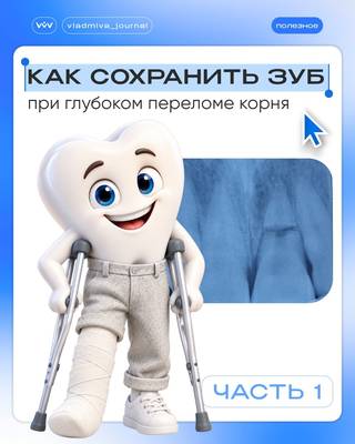 Перелом корня: кальцификация, соединительная ткань или грануляции?